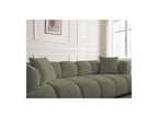 Pamira - Fixed Straight 3-Seater Sofa - Bouclé Fabric