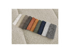 Pamira - Canapé D'Angle Fixe - Tissu Bouclette - Angle Droit