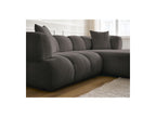 Pamira - Canapé D'Angle Fixe - Tissu Bouclette - Angle Droit