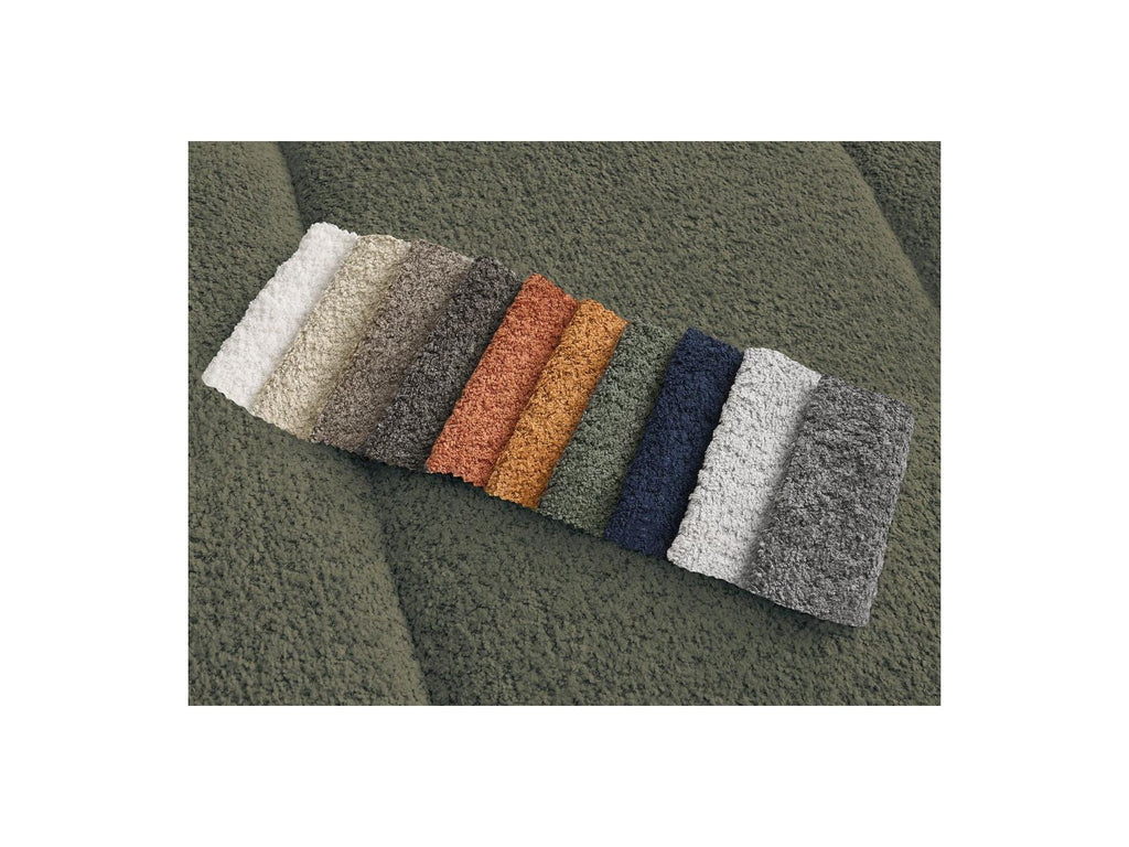 Pamira - Canapé D'Angle Fixe - Tissu Bouclette - Angle Droit