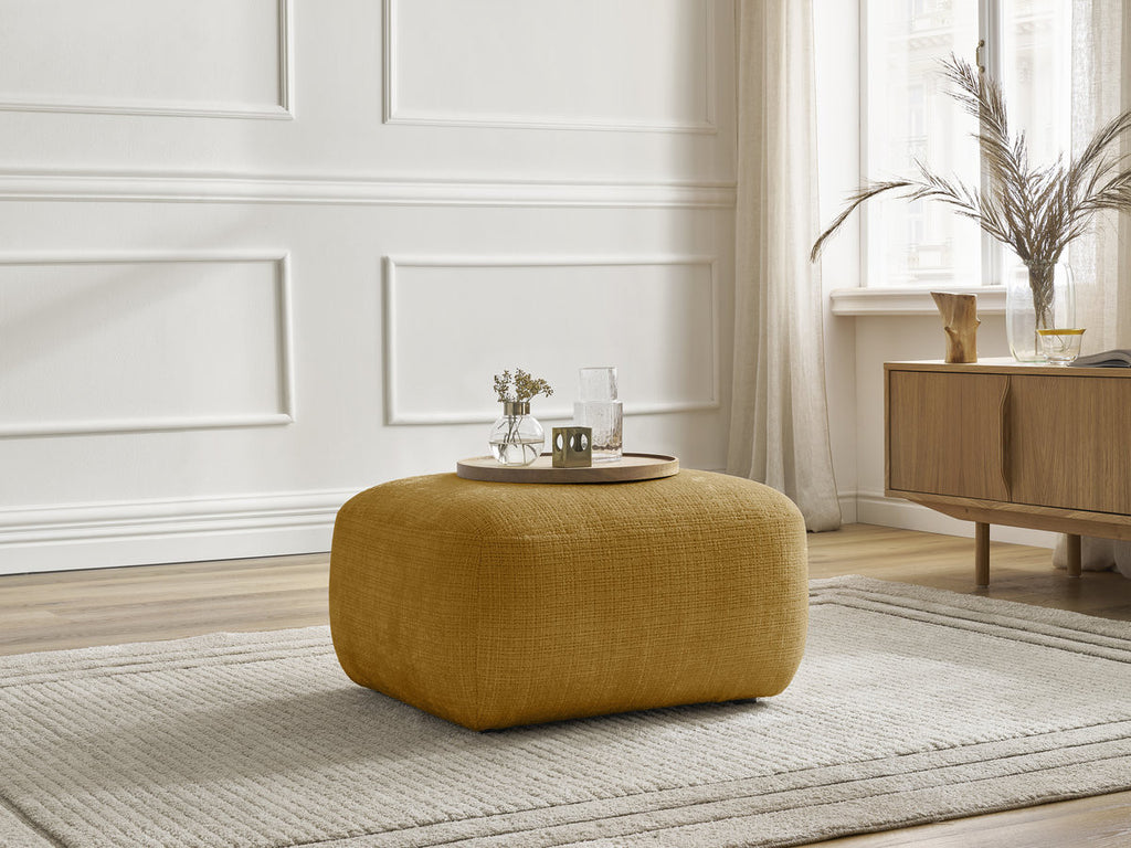 Denise - Pouffe - Textured Fabric