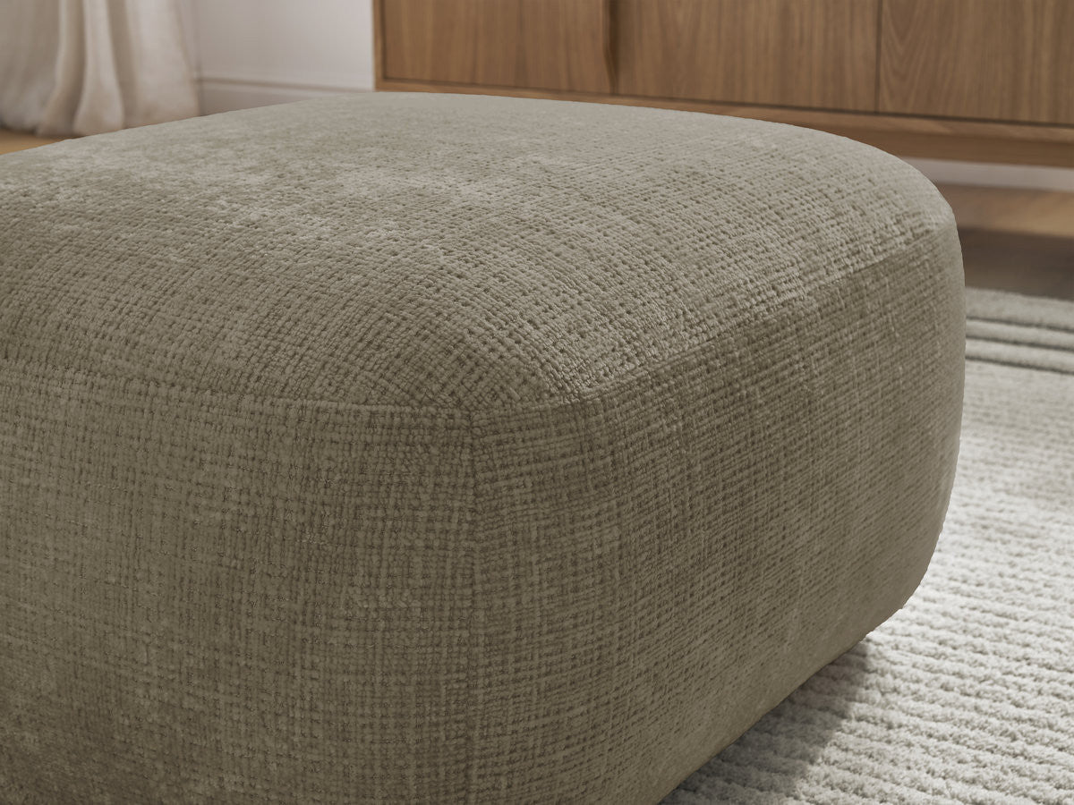 Denise - Pouffe - Textured Fabric
