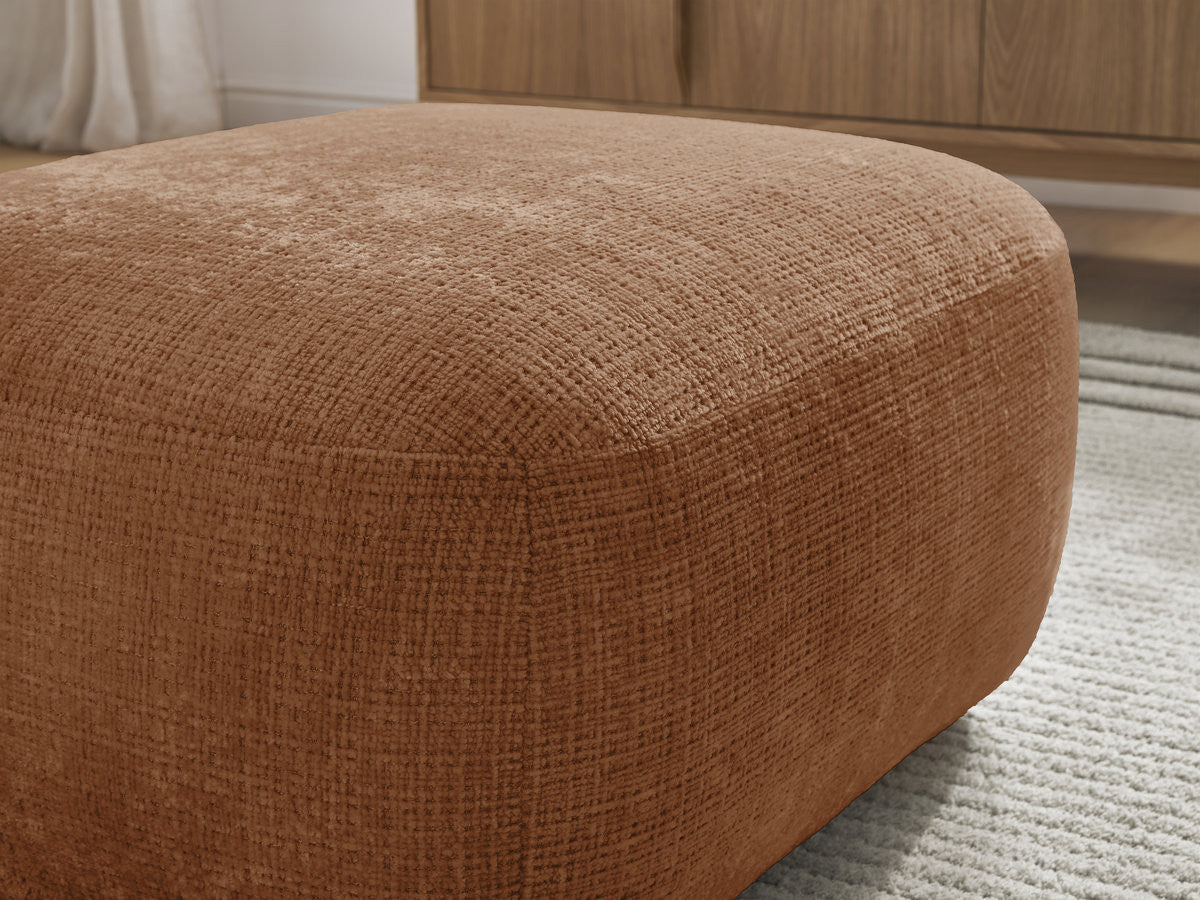 Denise - Pouffe - Textured Fabric
