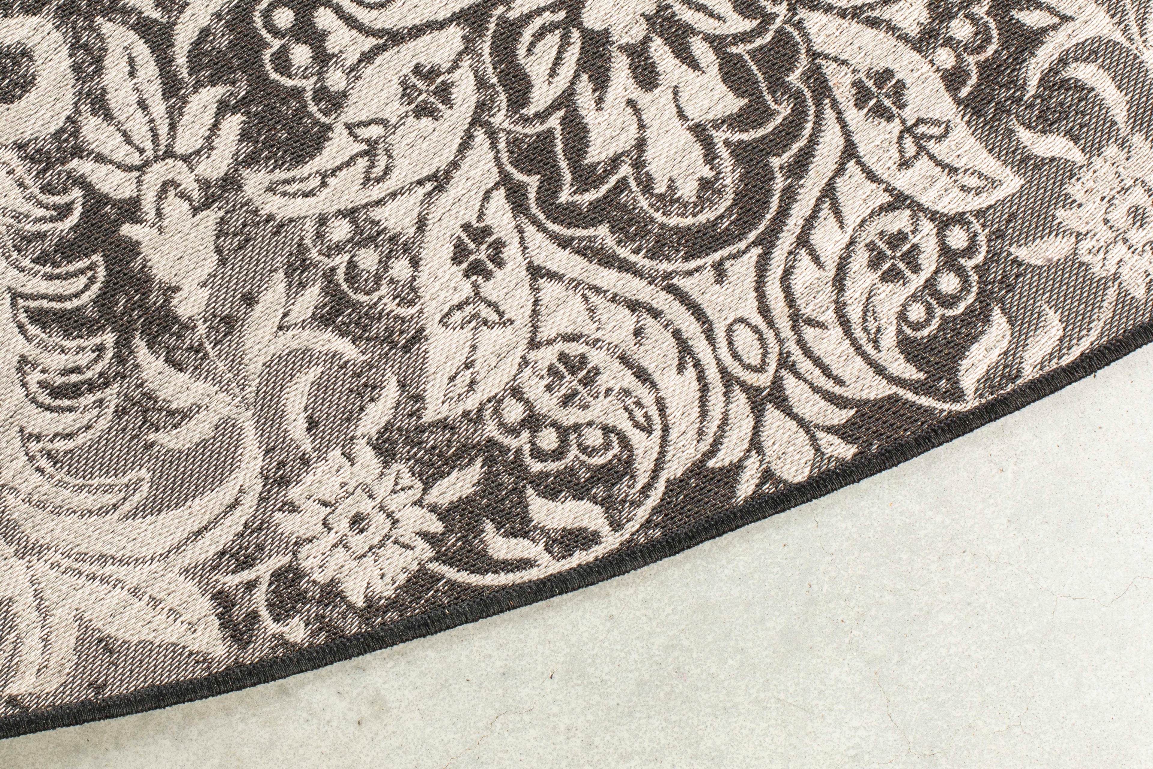 Coventry Round '280 - Outdoor Rug - Decolan - Black