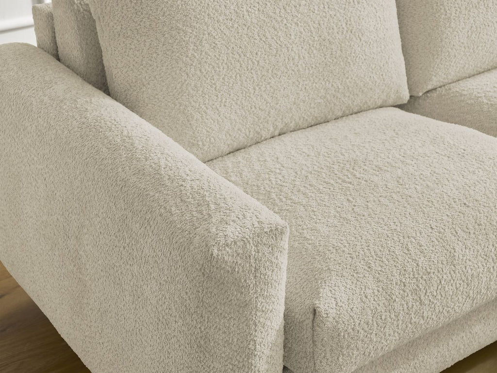 Cocoone - Sofá esquinero reversible convertible nuevo con apertura exprés - Tejido bouclé