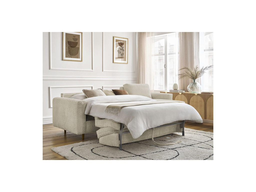 Cocoone - Sofá esquinero reversible convertible nuevo con apertura exprés - Tejido bouclé