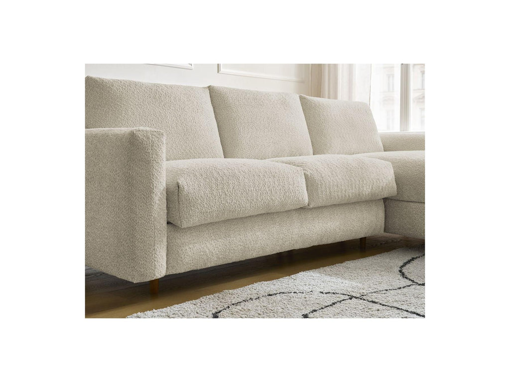 Cocoone - Sofá esquinero reversible convertible nuevo con apertura exprés - Tejido bouclé
