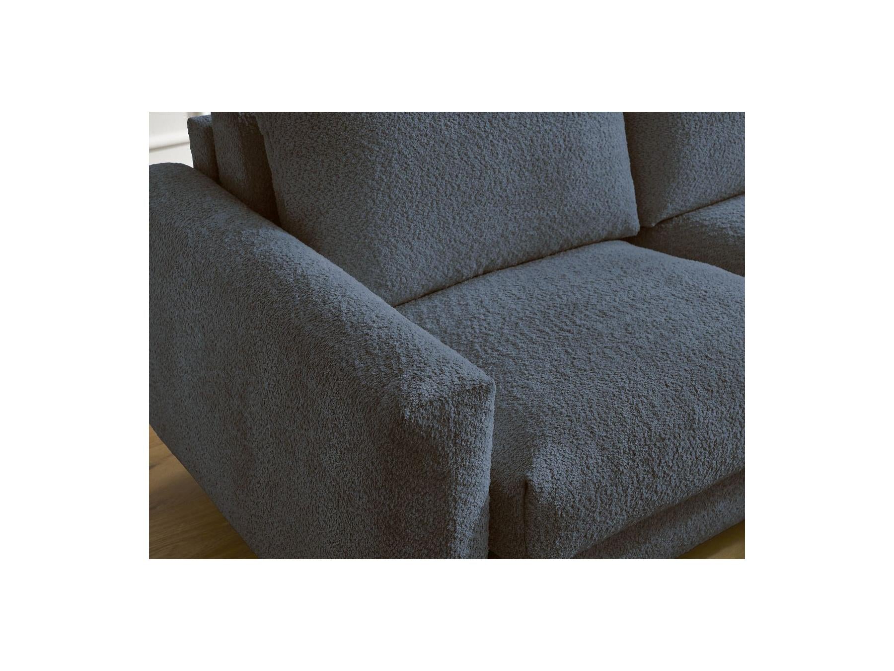 Cocoone - Sofá esquinero reversible convertible nuevo con apertura exprés - Tejido bouclé