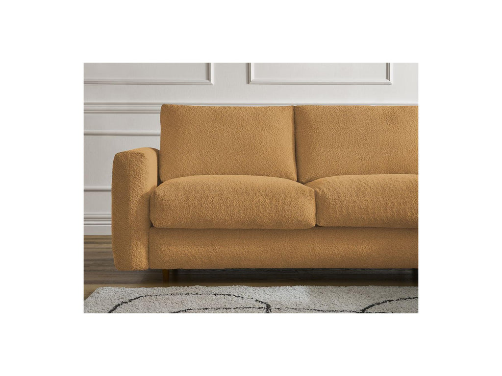 Cocoone - Sofá esquinero reversible convertible nuevo con apertura exprés - Tejido bouclé