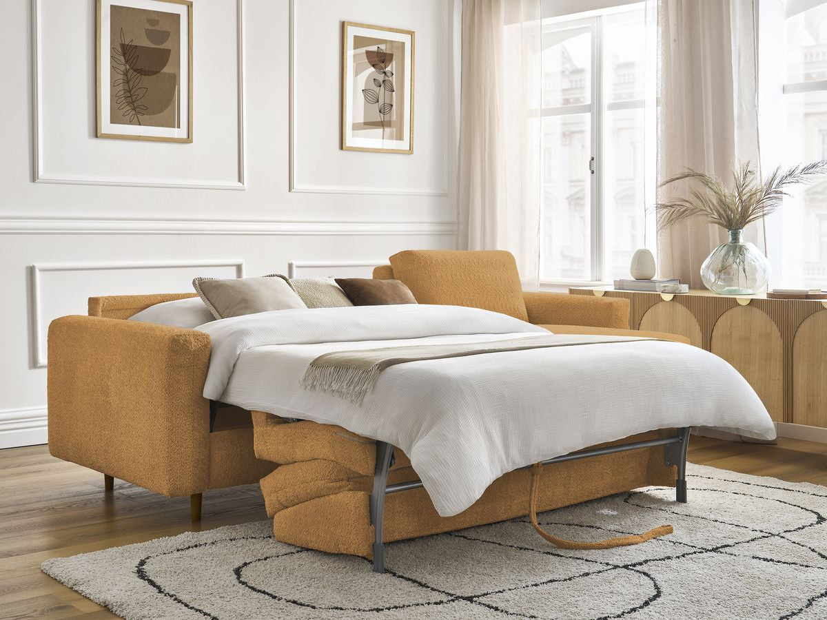 Cocoone - Sofá esquinero reversible convertible nuevo con apertura exprés - Tejido bouclé