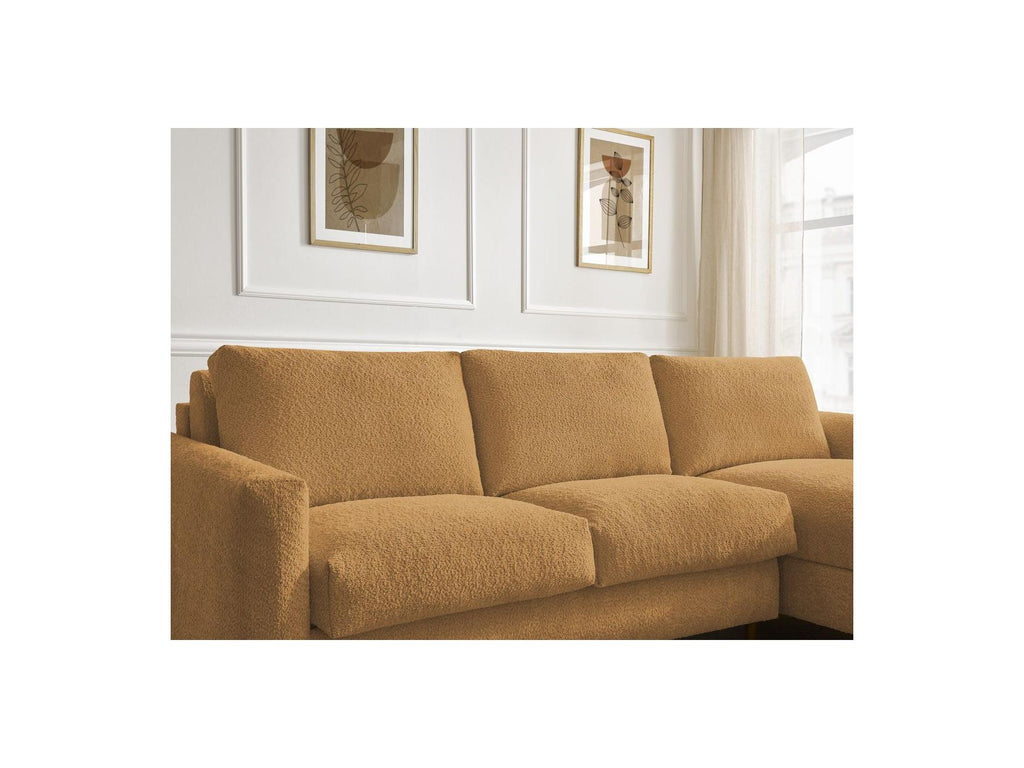 Cocoone - Sofá esquinero reversible convertible nuevo con apertura exprés - Tejido bouclé
