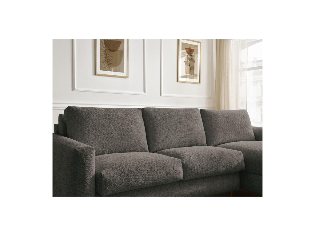 Cocoone - Sofá esquinero reversible convertible nuevo con apertura exprés - Tejido bouclé