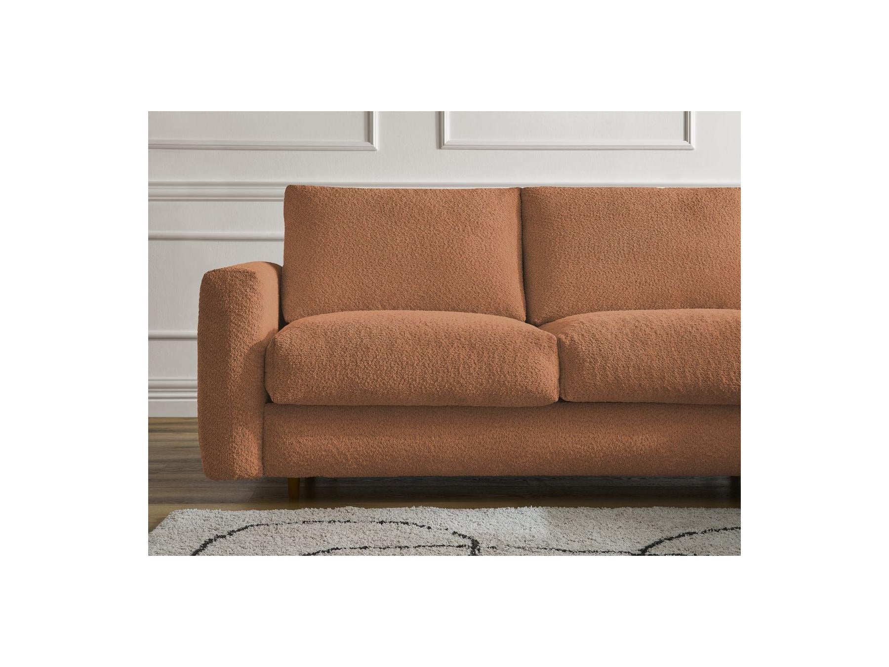Cocoone - Sofá esquinero reversible convertible nuevo con apertura exprés - Tejido bouclé