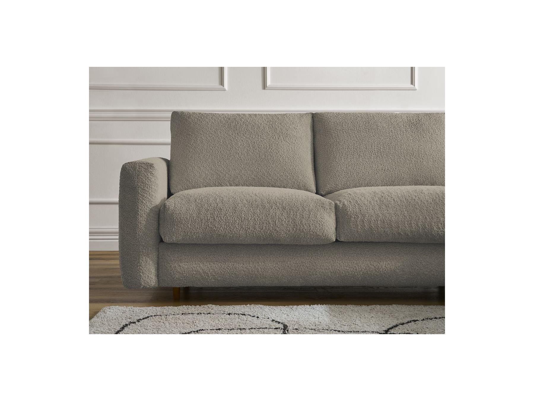Cocoone - Sofá esquinero reversible convertible nuevo con apertura exprés - Tejido bouclé