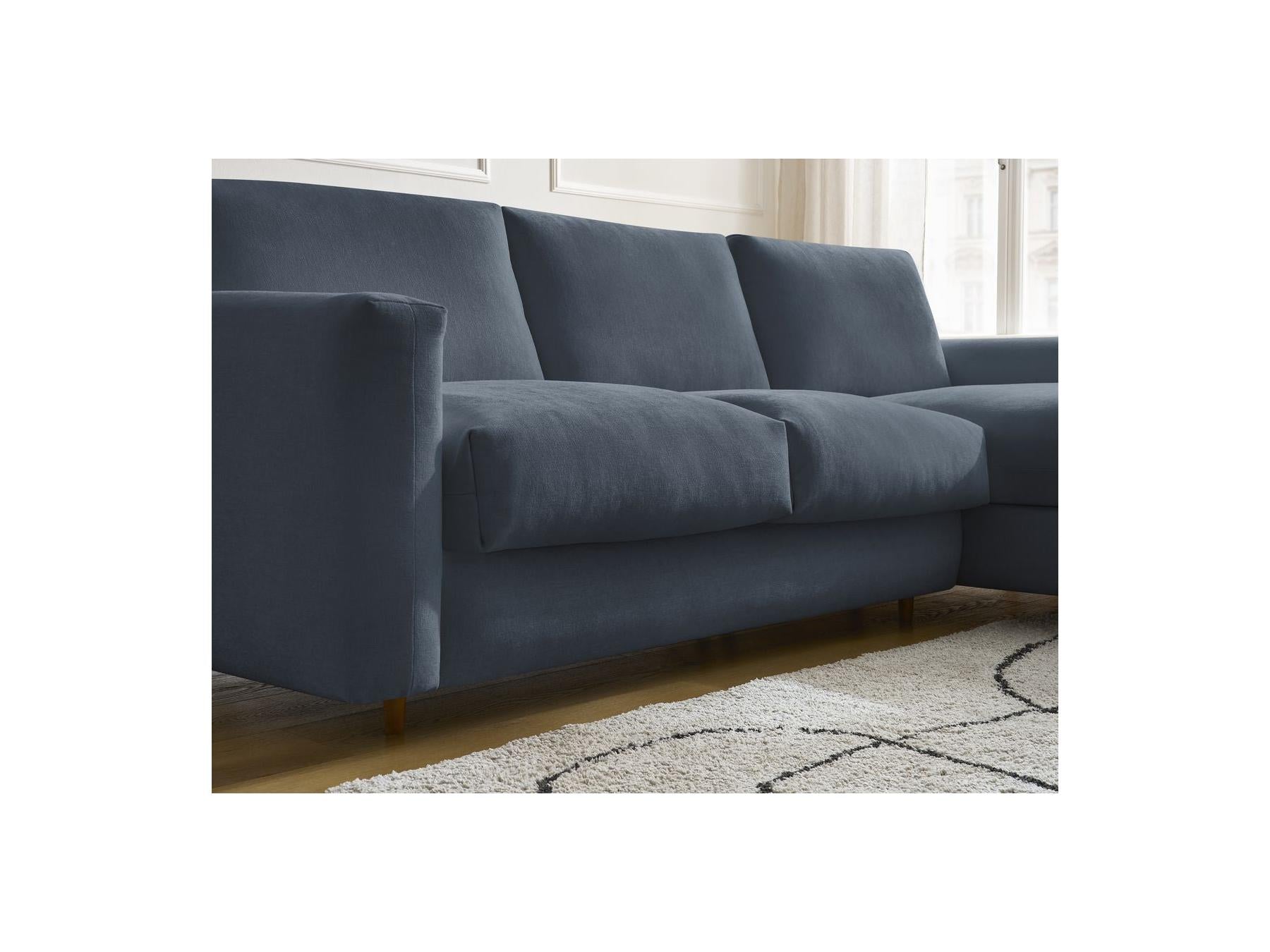 Cocoone - Canapé D'Angle Réversible Convertible Nouveau Ouverture Express - Tissu Lisse