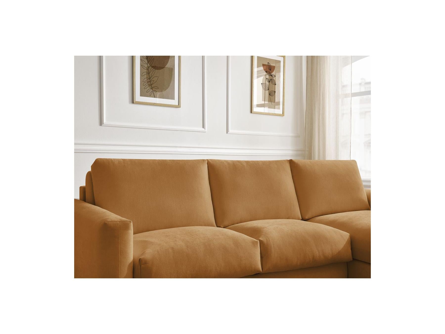 Cocoone - Canapé D'Angle Réversible Convertible Nouveau Ouverture Express - Tissu Lisse