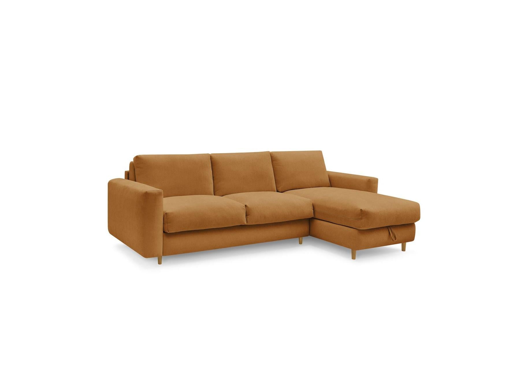 Cocoone - Canapé D'Angle Réversible Convertible Nouveau Ouverture Express - Tissu Lisse