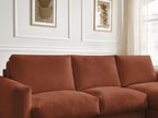 Cocoone - Canapé D'Angle Réversible Convertible Nouveau Ouverture Express - Tissu Lisse