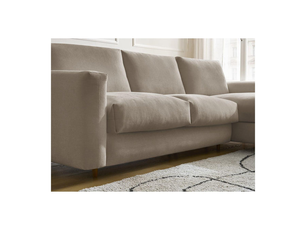 Cocoone - Canapé D'Angle Réversible Convertible Nouveau Ouverture Express - Tissu Lisse