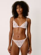 Tanga Ultra Encaje Blanco