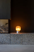 Moody - Set of 2 Table Lamps - Glass - White