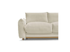 Ernest - Canapé Droit Convertible 3 Places - Tissu Bouclette