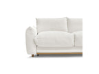 Ernest - Canapé Droit Convertible 3 Places - Tissu Bouclette