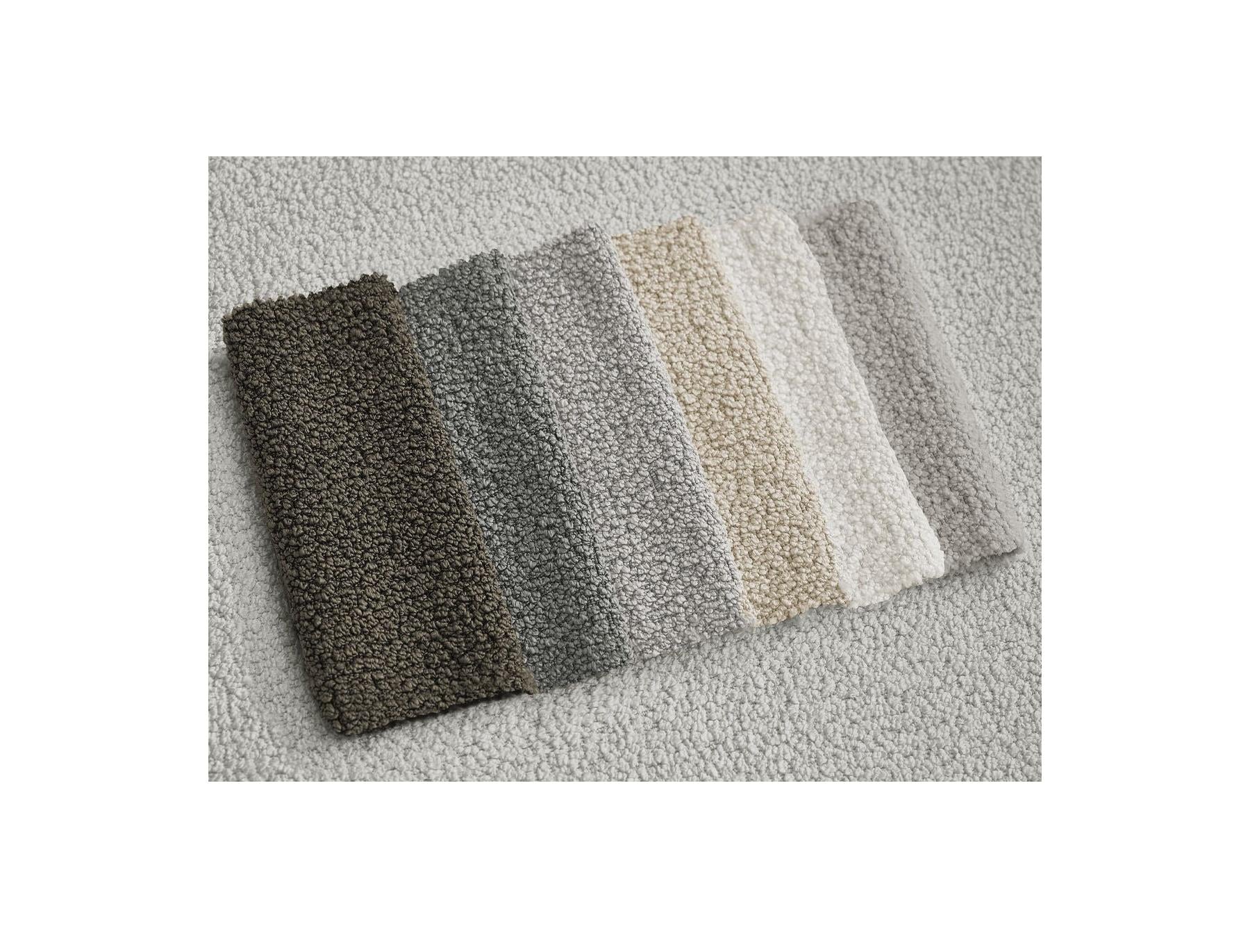 Ernest - Canapé Droit Convertible 3 Places - Tissu Bouclette