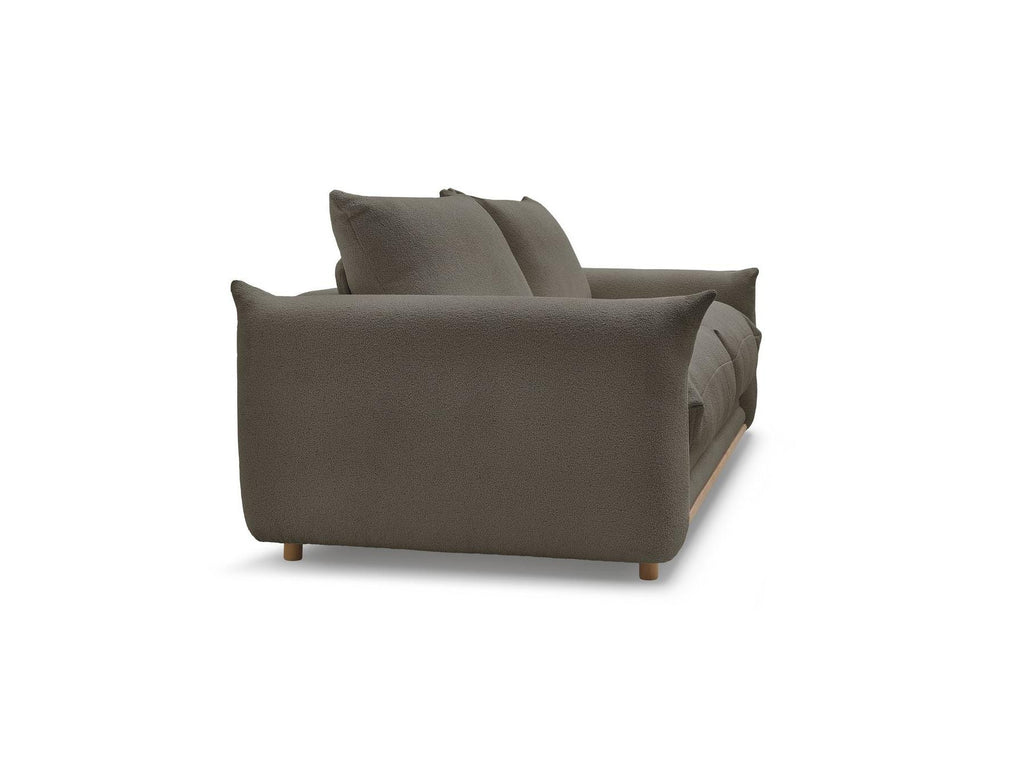 Ernest - Canapé Droit Convertible 3 Places - Tissu Bouclette