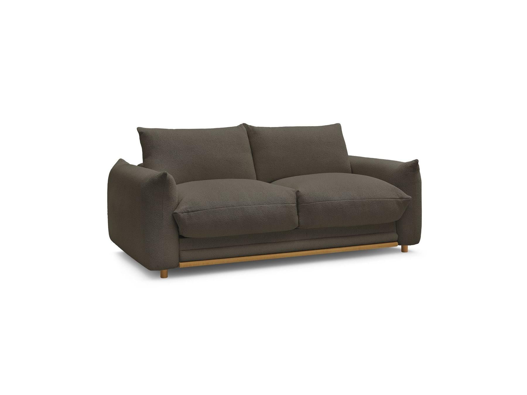 Ernest - Canapé Droit Convertible 3 Places - Tissu Bouclette
