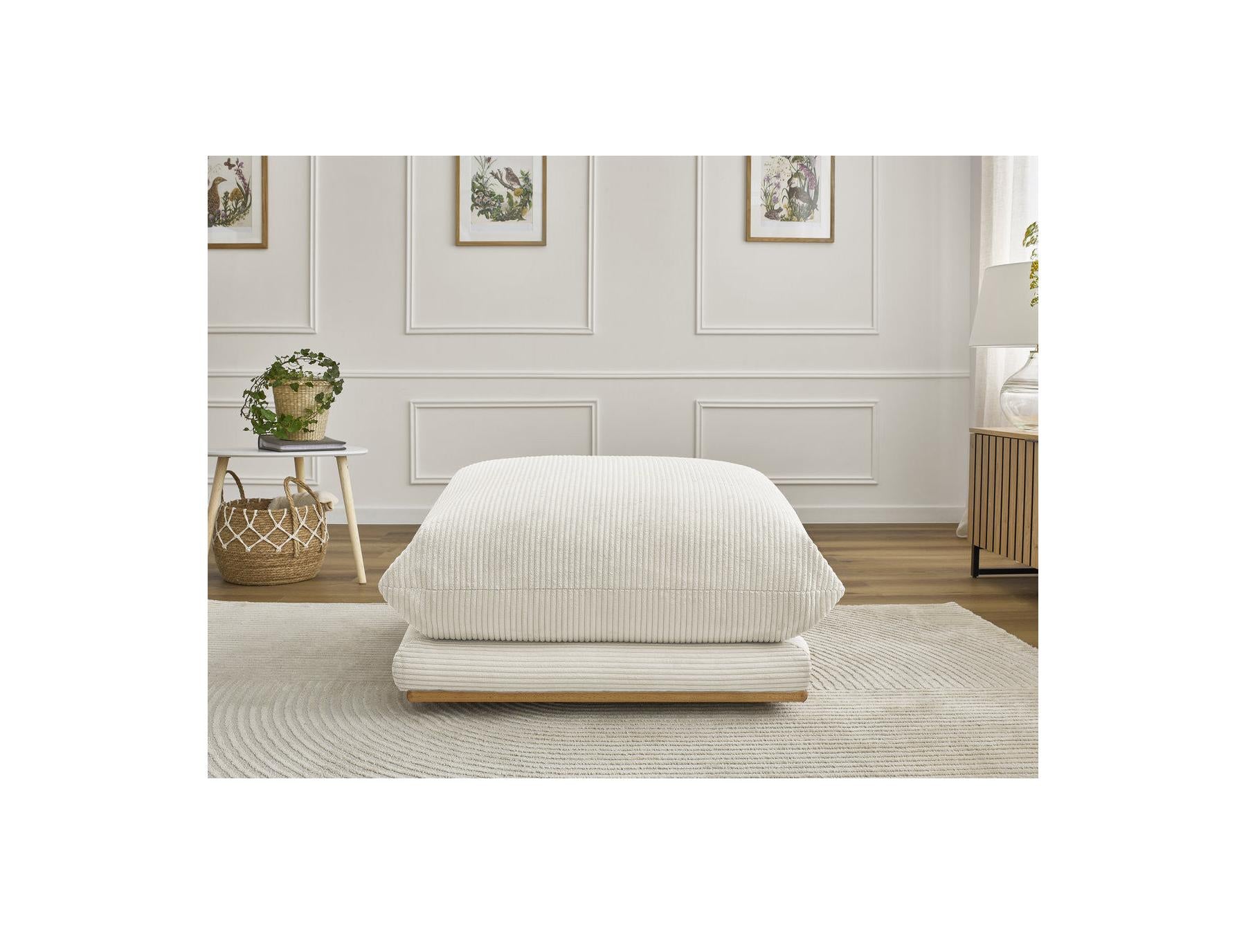 Ernest - Pouf - Tissu Velours Côtelé