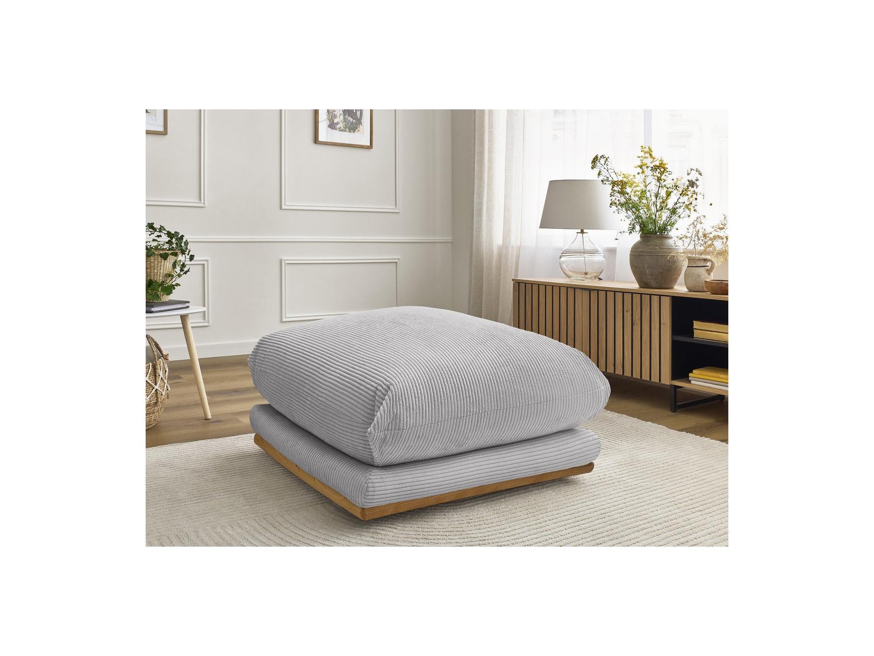 Ernest - Pouf - Tissu Velours Côtelé