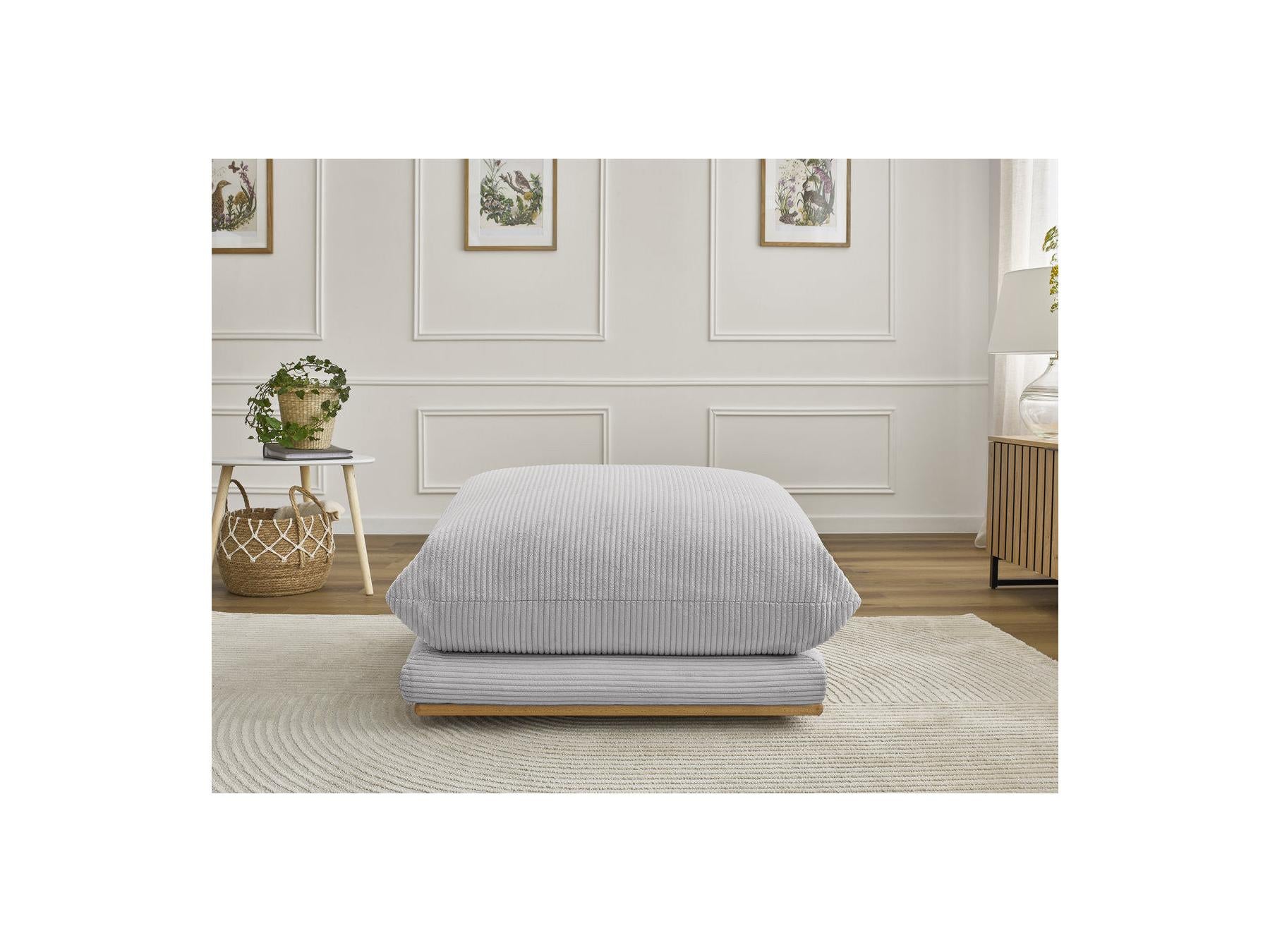 Ernest - Pouf - Tissu Velours Côtelé