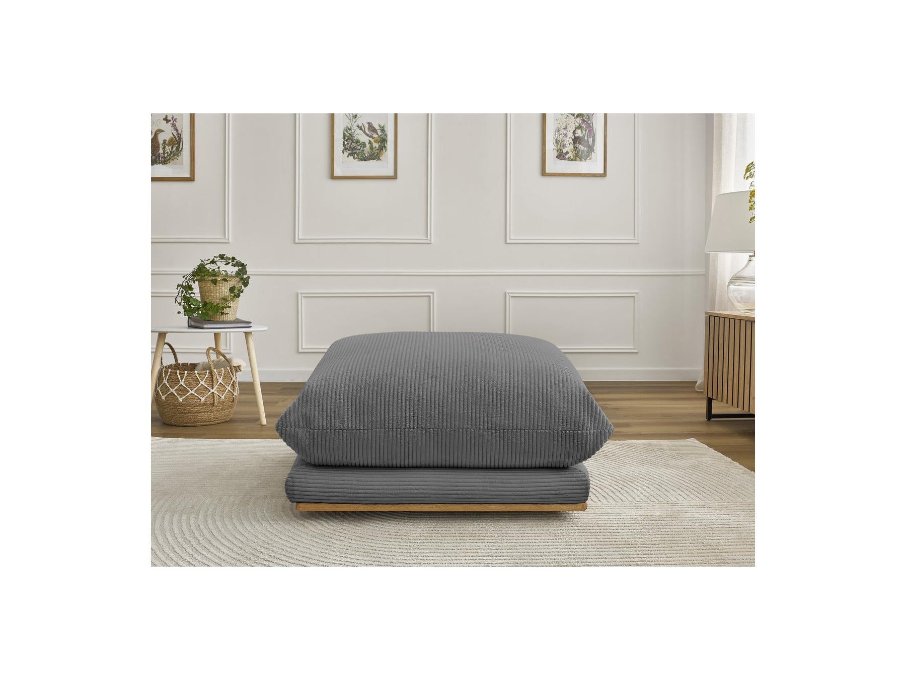 Ernest - Pouf - Tissu Velours Côtelé