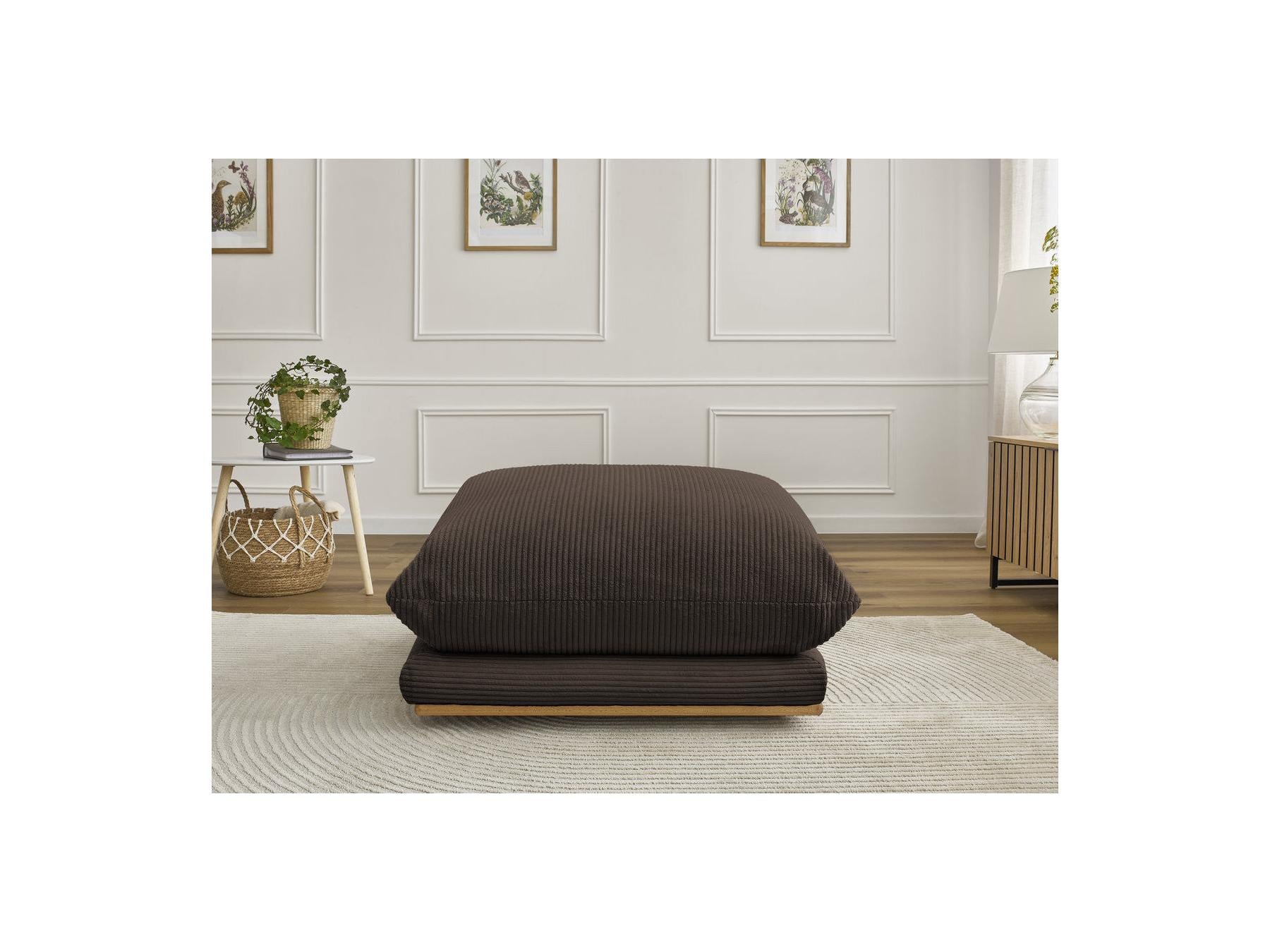 Ernest - Pouf - Tissu Velours Côtelé