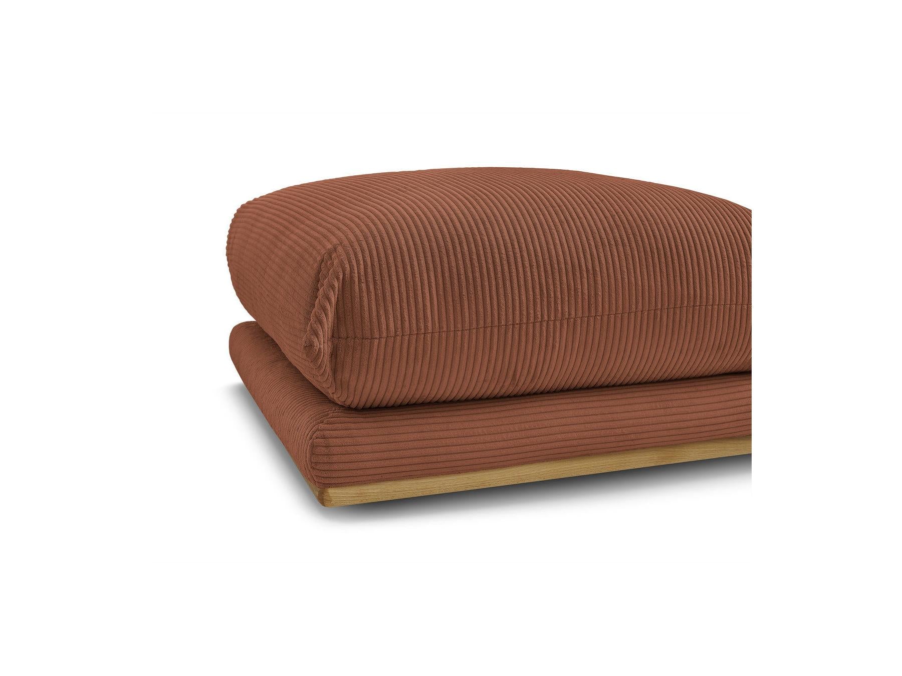 Ernest - Pouf - Tissu Velours Côtelé