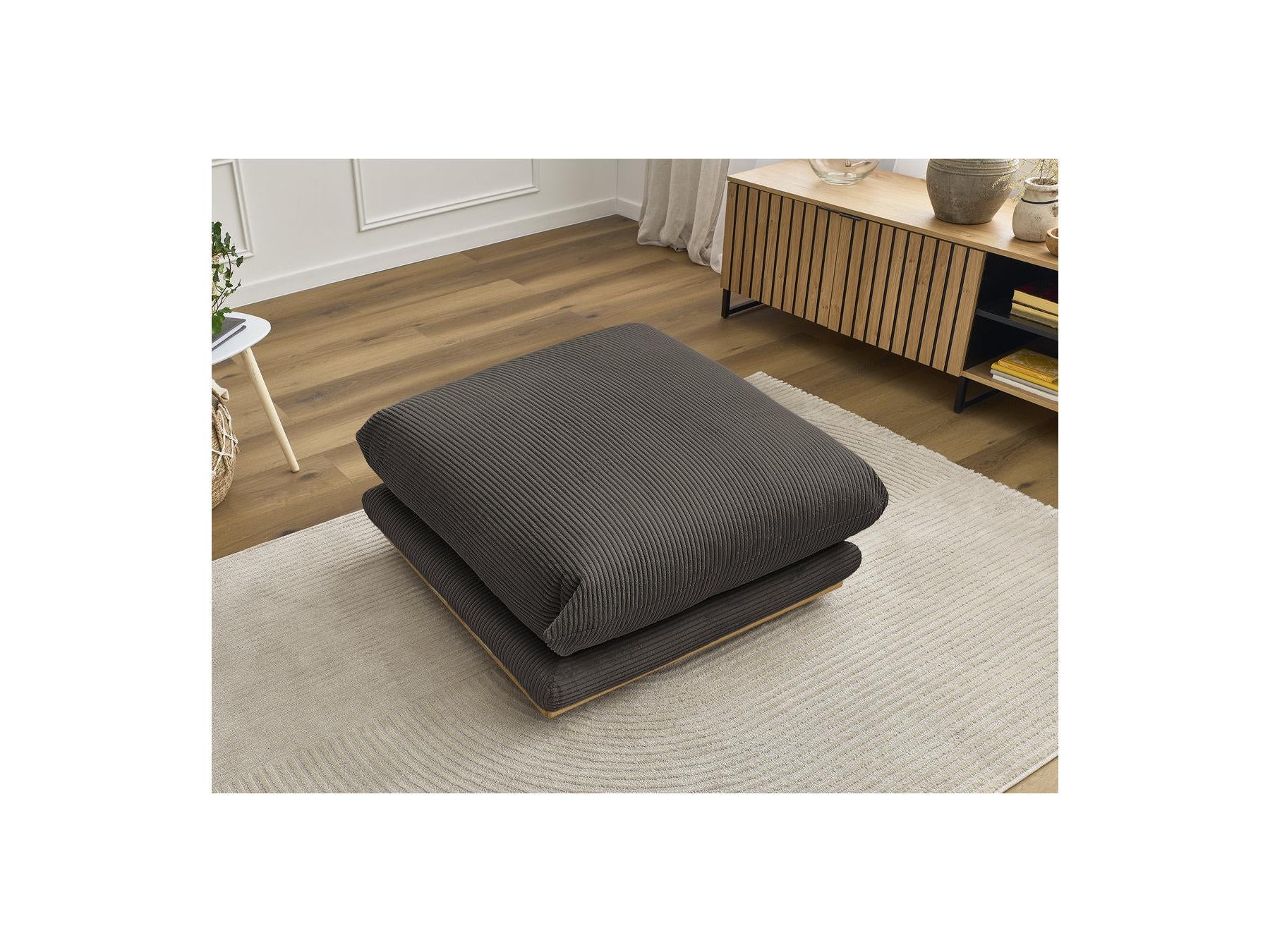 Ernest - Pouf - Tissu Velours Côtelé