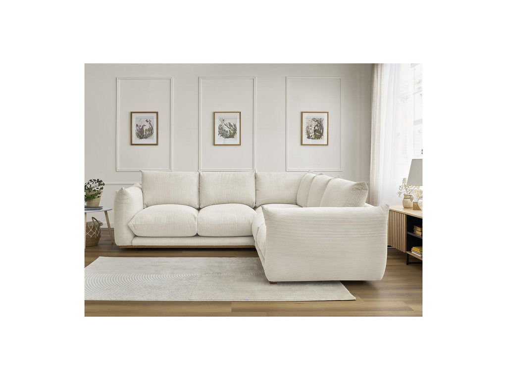 Ernest - Fixed Corner Sofa - Corduroy Fabric