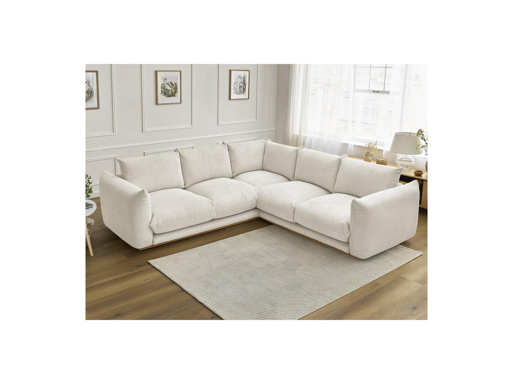 Ernest - Fixed Corner Sofa - Corduroy Fabric