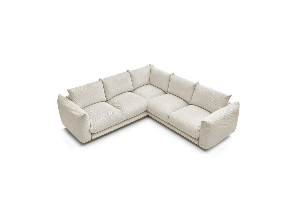 Ernest - Fixed Corner Sofa - Corduroy Fabric