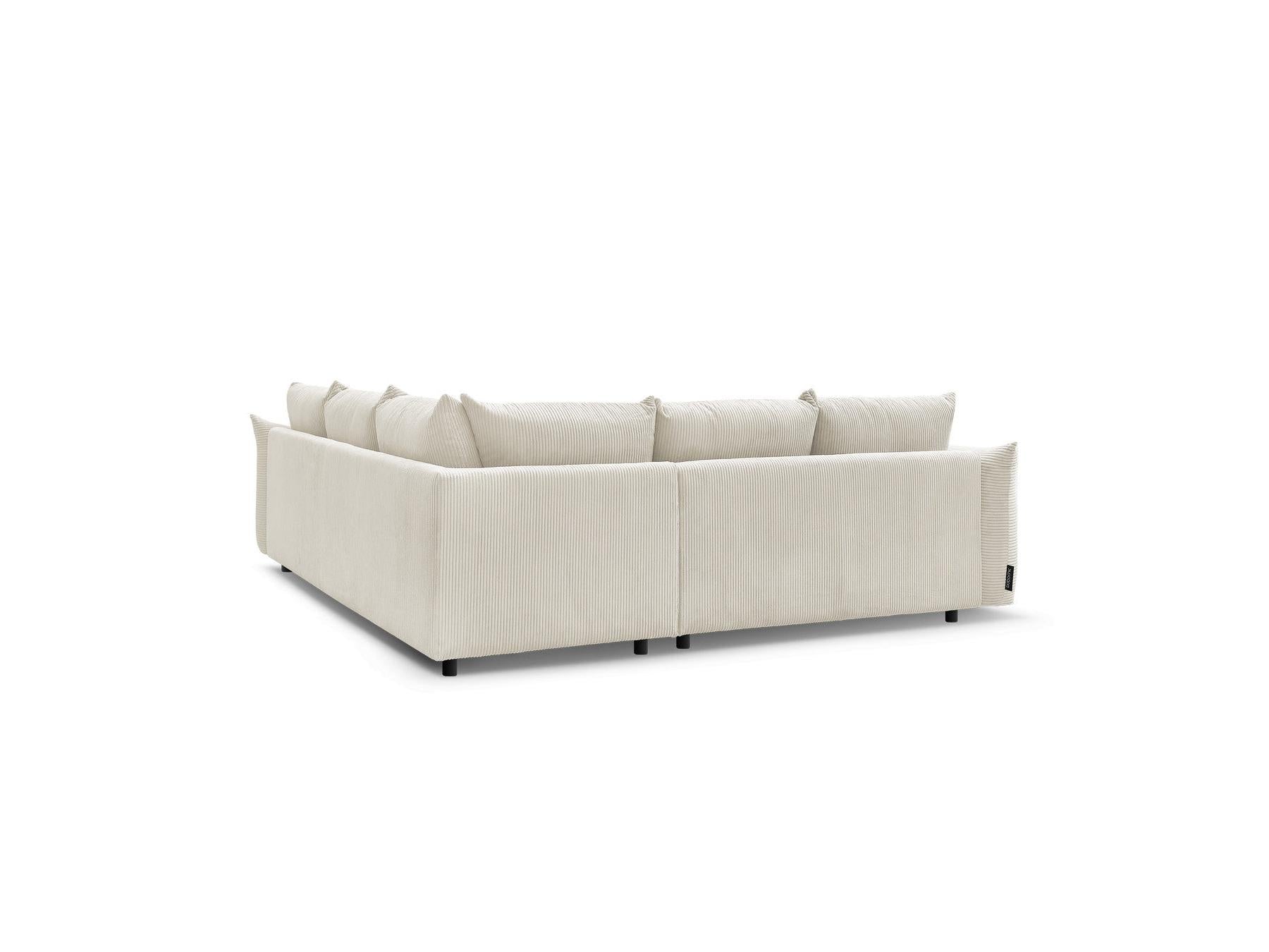 Ernest - Fixed Corner Sofa - Corduroy Fabric