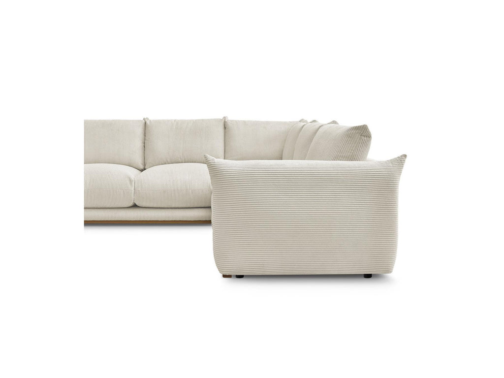 Ernest - Fixed Corner Sofa - Corduroy Fabric