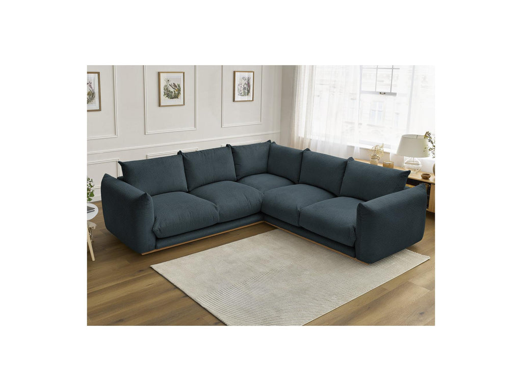 Ernest - Fixed Corner Sofa - Corduroy Fabric