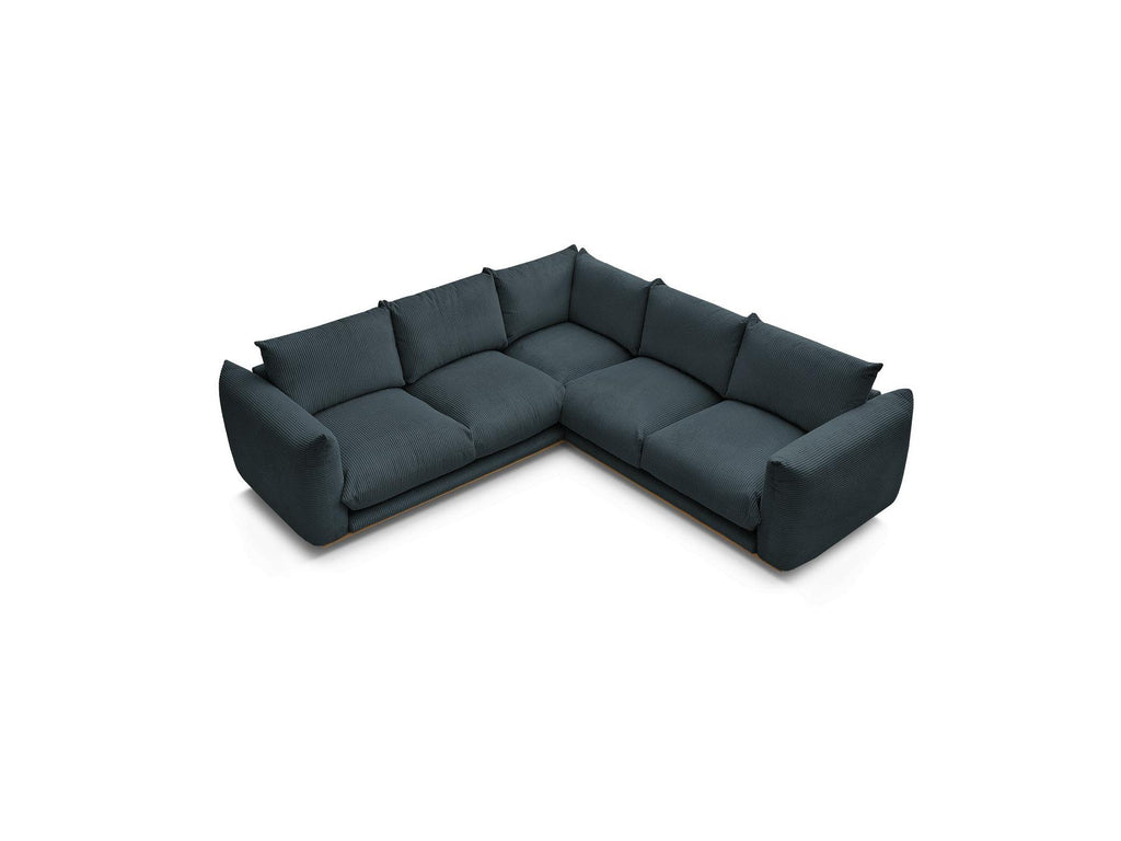 Ernest - Fixed Corner Sofa - Corduroy Fabric