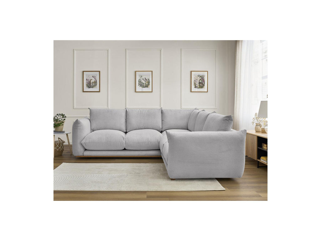 Ernest - Fixed Corner Sofa - Corduroy Fabric
