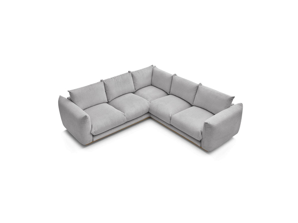Ernest - Fixed Corner Sofa - Corduroy Fabric