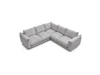 Ernest - Fixed Corner Sofa - Corduroy Fabric