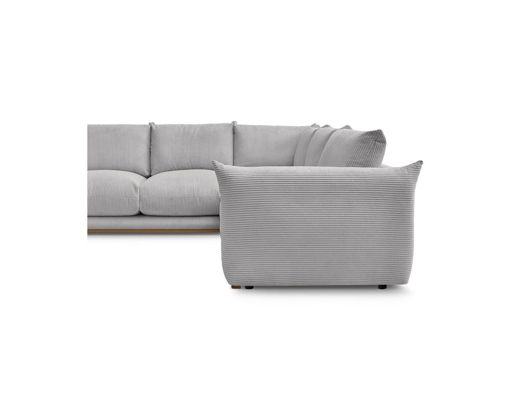 Ernest - Fixed Corner Sofa - Corduroy Fabric