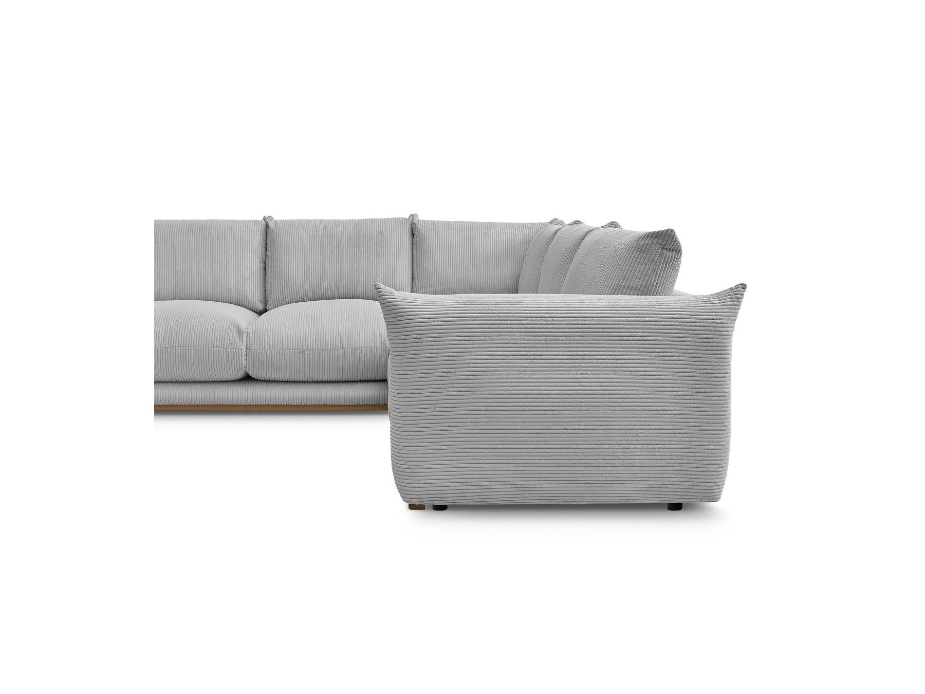 Ernest - Fixed Corner Sofa - Corduroy Fabric