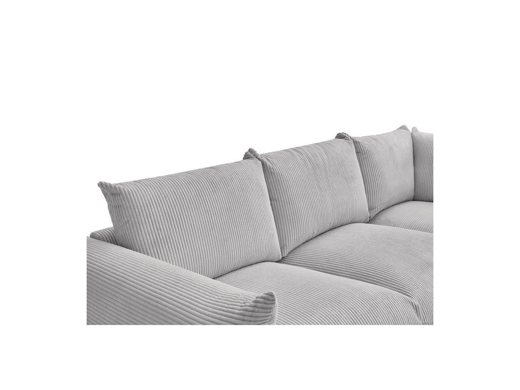 Ernest - Fixed Corner Sofa - Corduroy Fabric